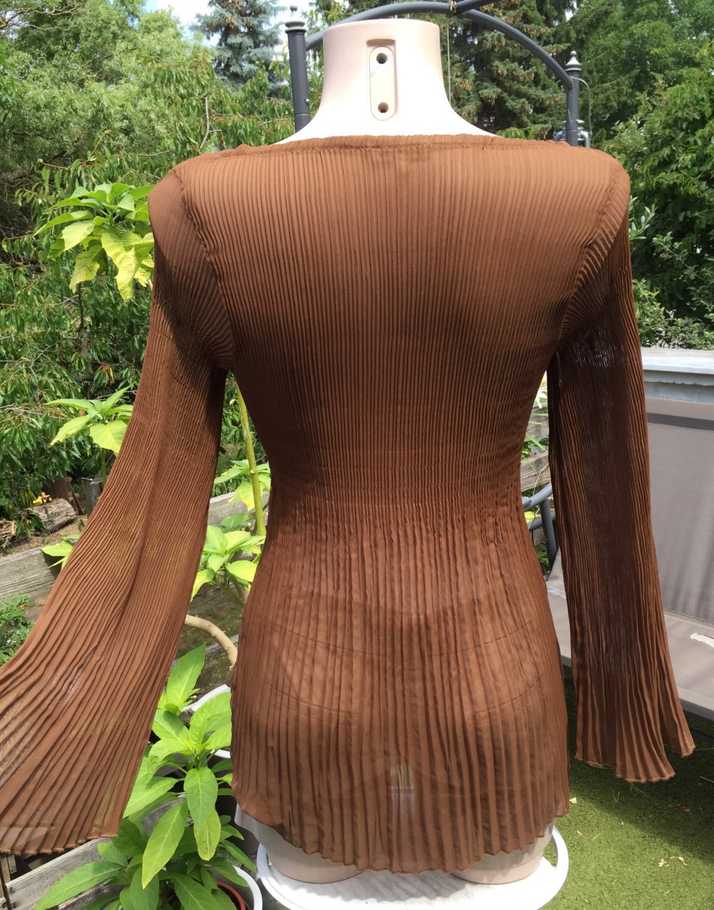 VERO MODA Plissé TUNIKA Bluse Gr. M (wie S)