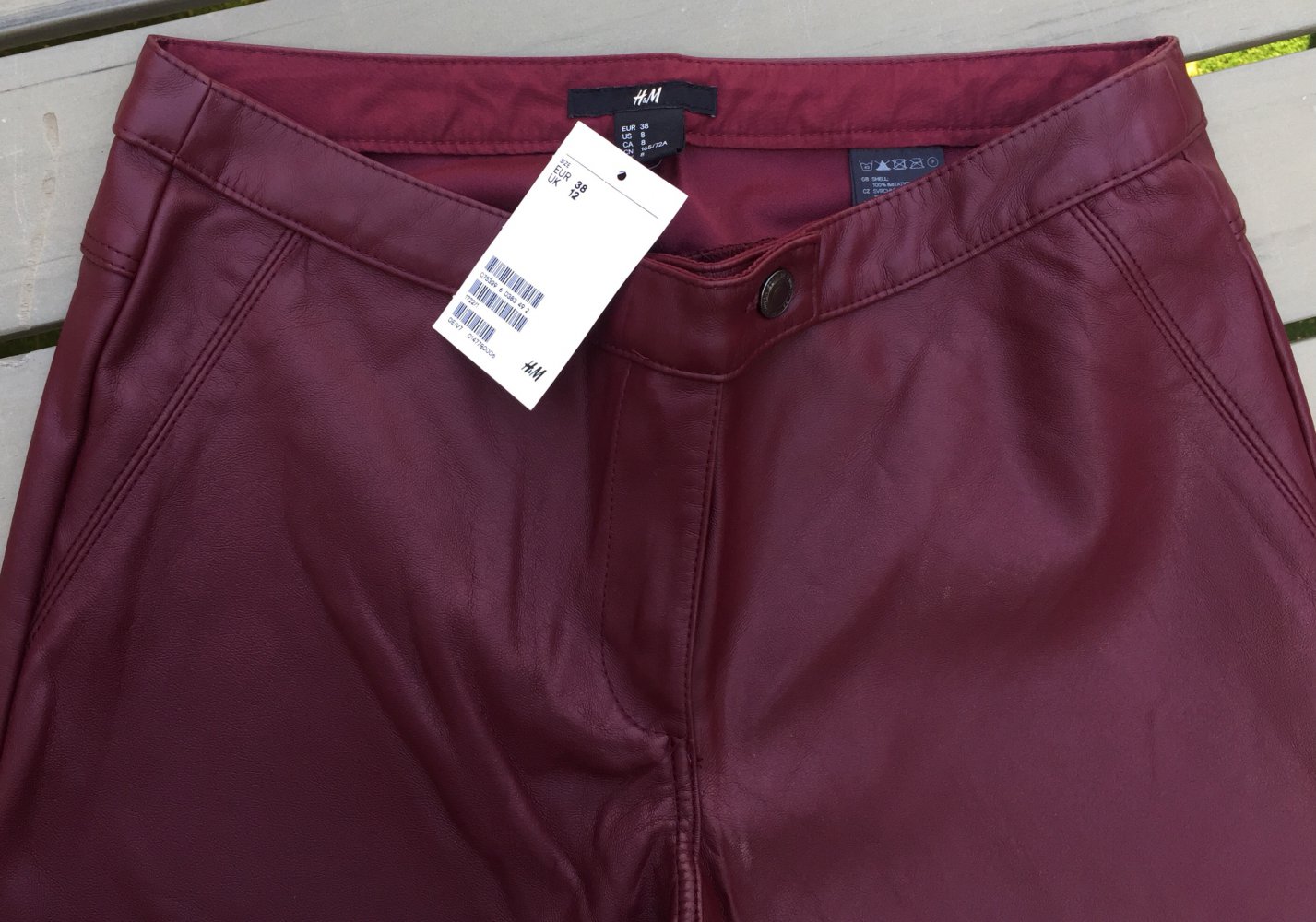 NEU: H&M Lederhose PU Lederleggings LANA DEL REY Röhre Gr. 38