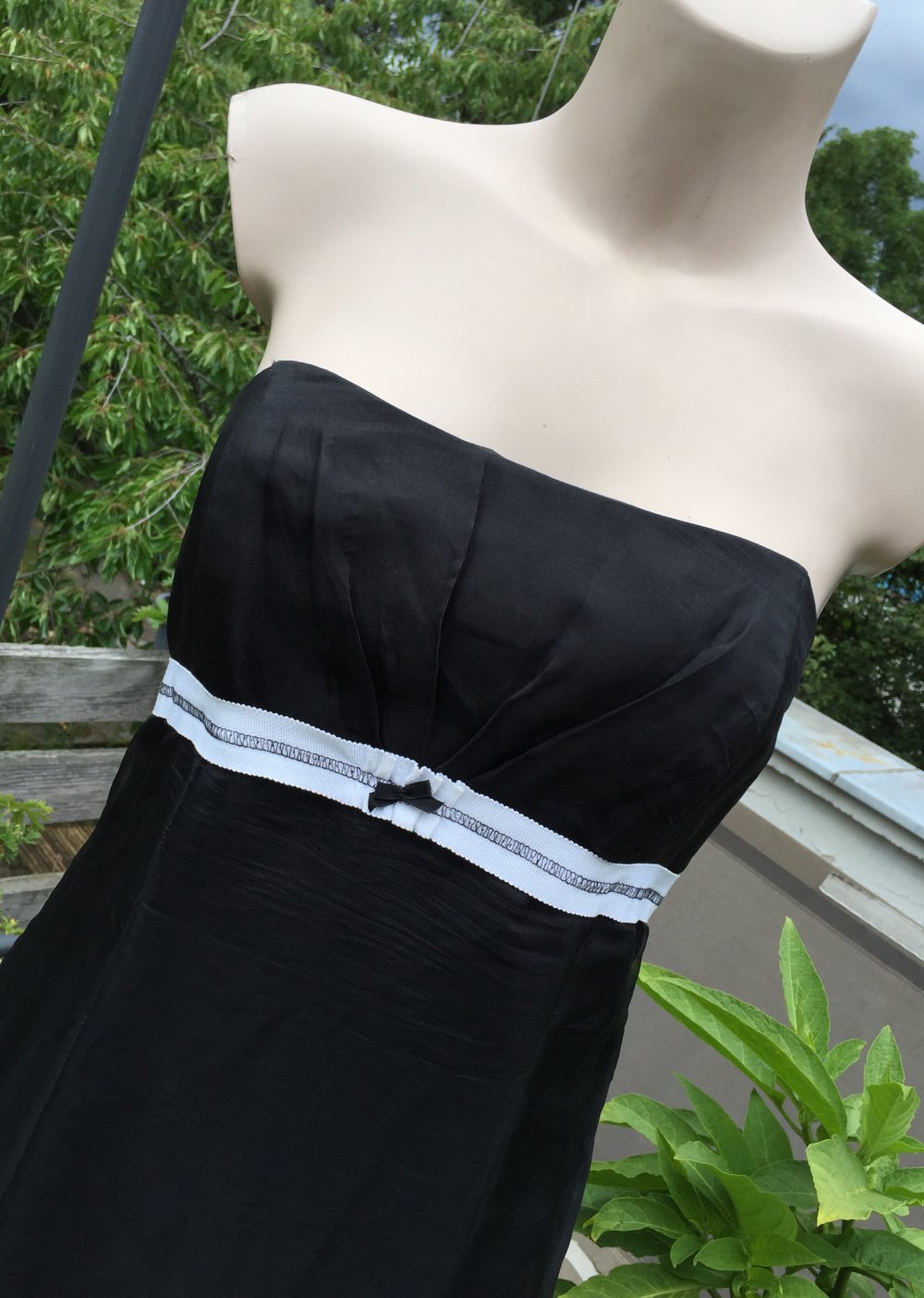 VERA MONT trägerloses COCKTAIL KLEID Seide Gr. 38