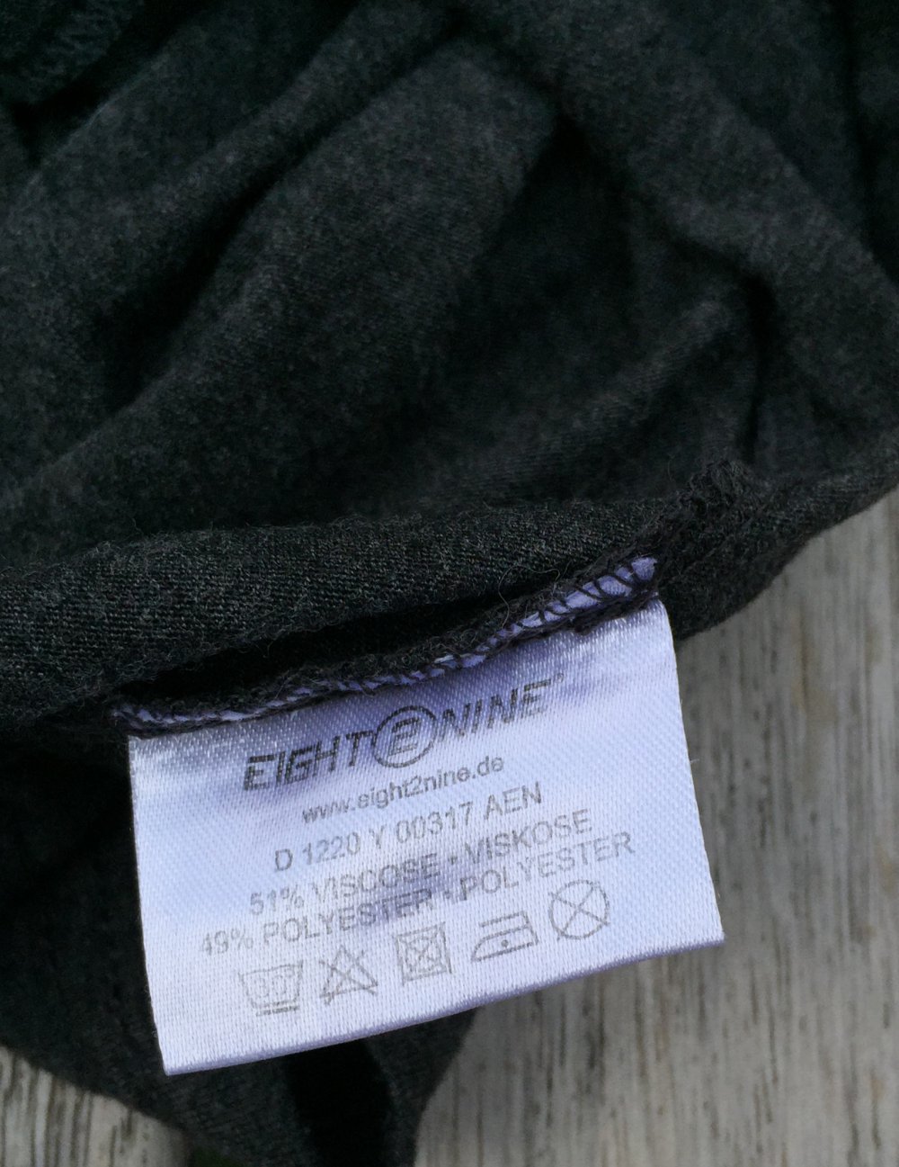 EIGHT2NINE Spaghettitop TOP dunkelgrau Gr. XS