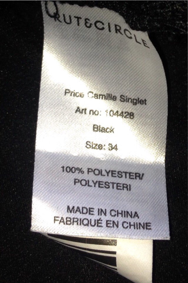 NEU: RUT & CIRCLE Camisole TOP schwarz Gr. 34