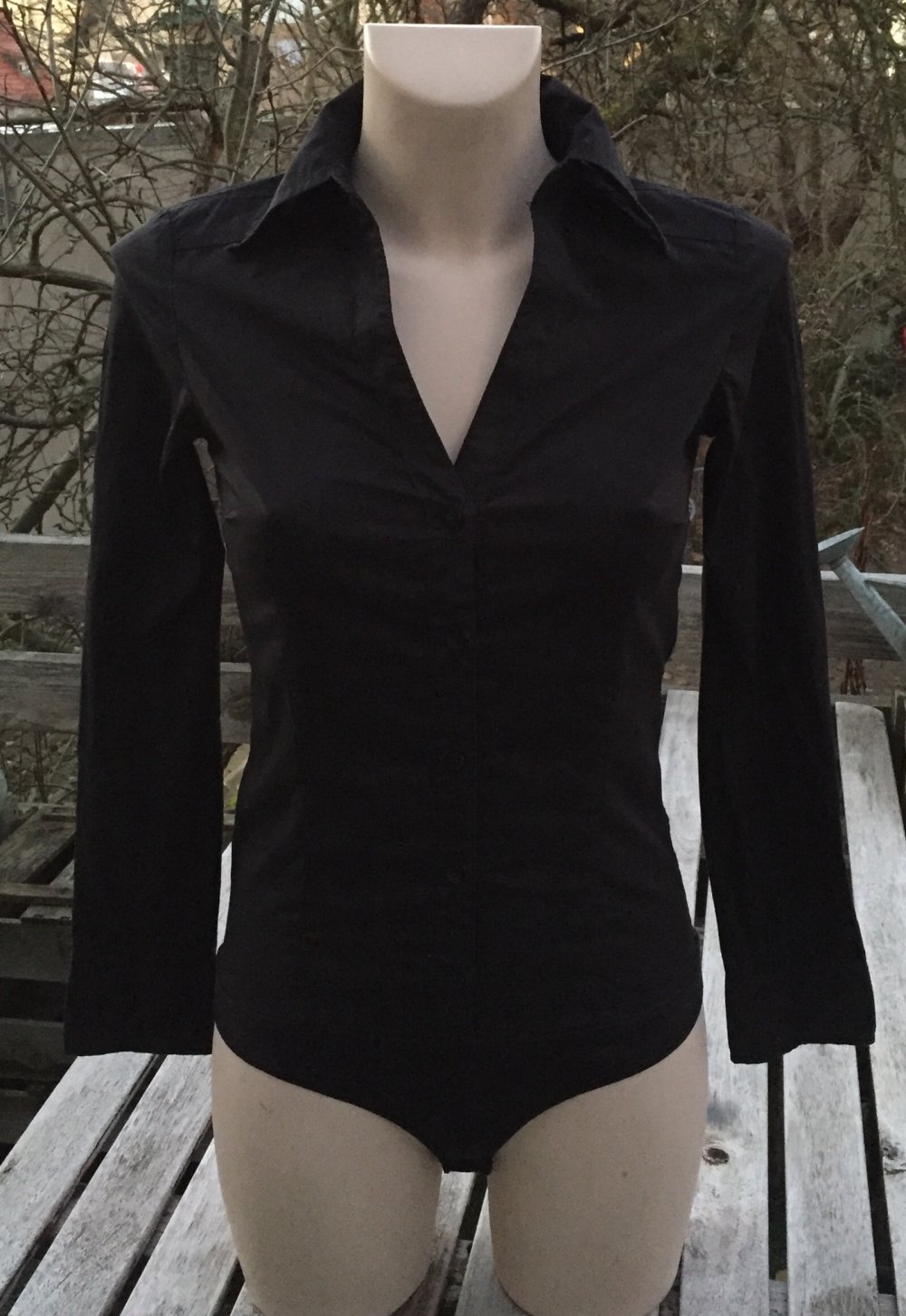 VERO MODA Bodybluse schwarz Gr. XS