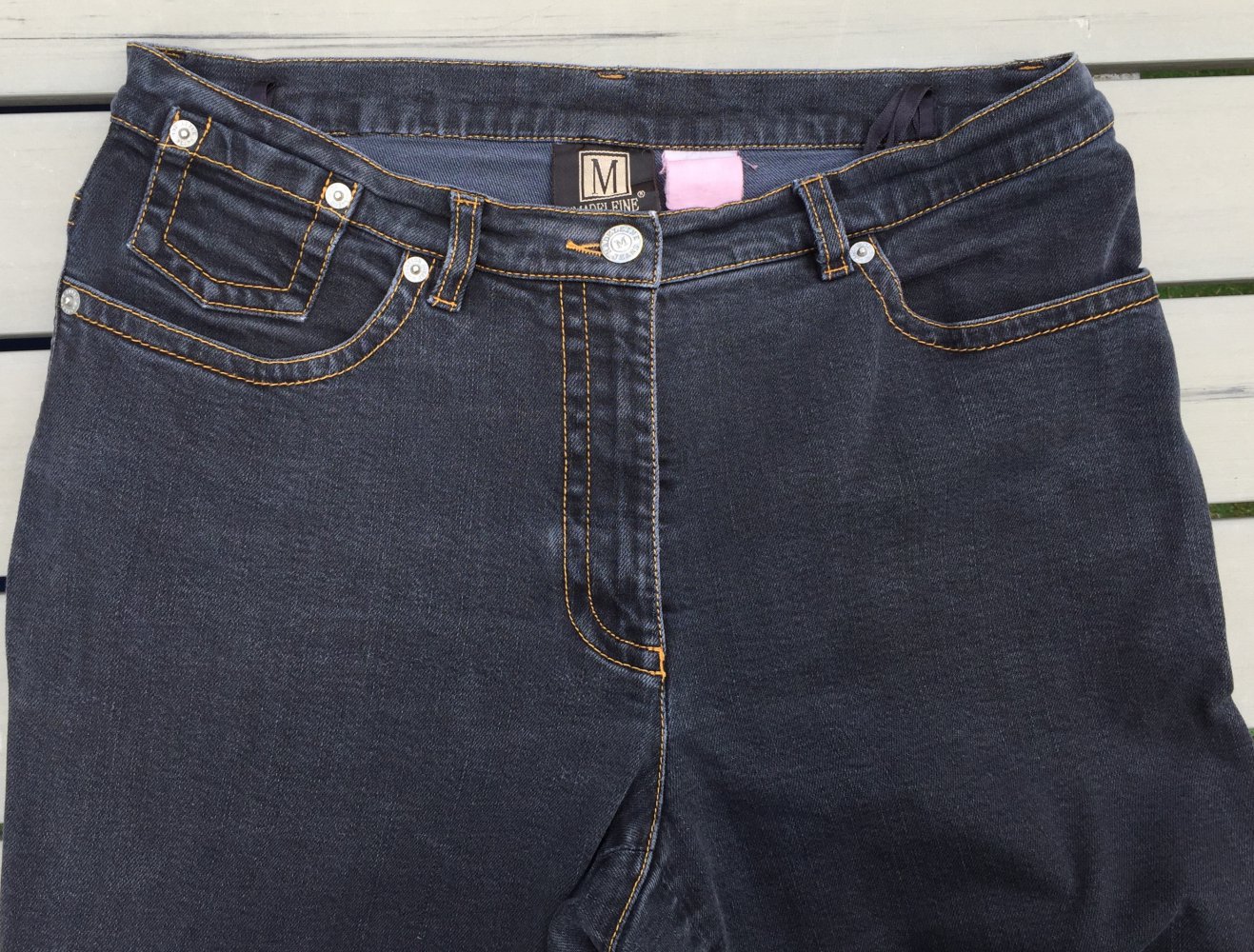 MADELEINE Jeans grau/schwarz Gr. 40