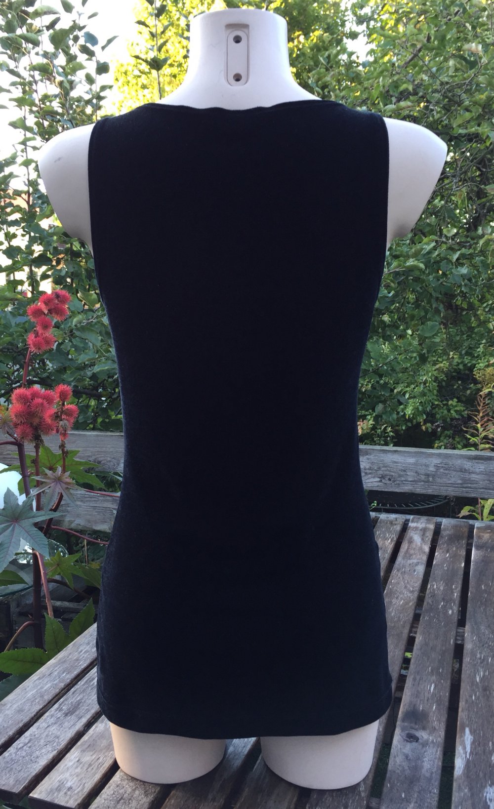 Samt Tunika Top Longtop Twiggy Kleid Sixties Ultramini