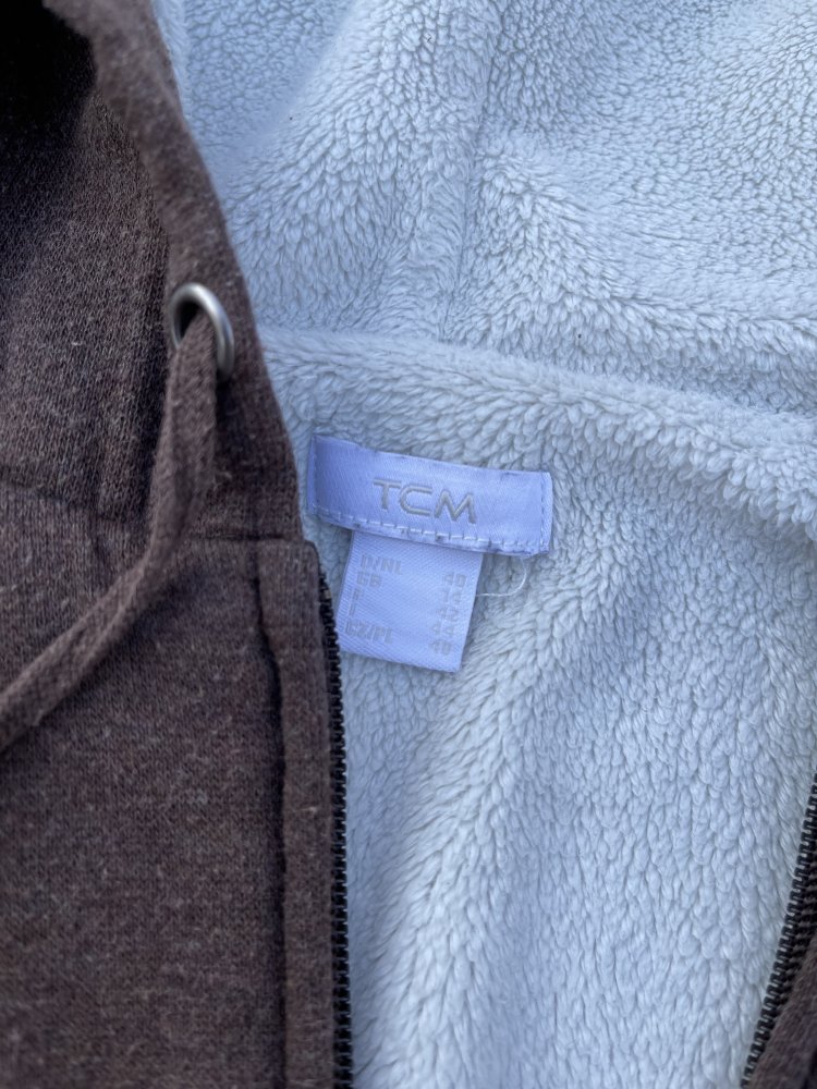 TCM Vintage SWEATJACKE mit Kapuze TEDDY Futter Gr. 40