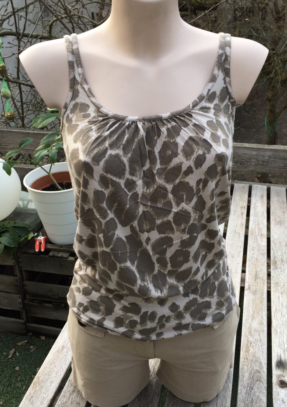 H&M Leo Top TANKTOP Gr. XS/S