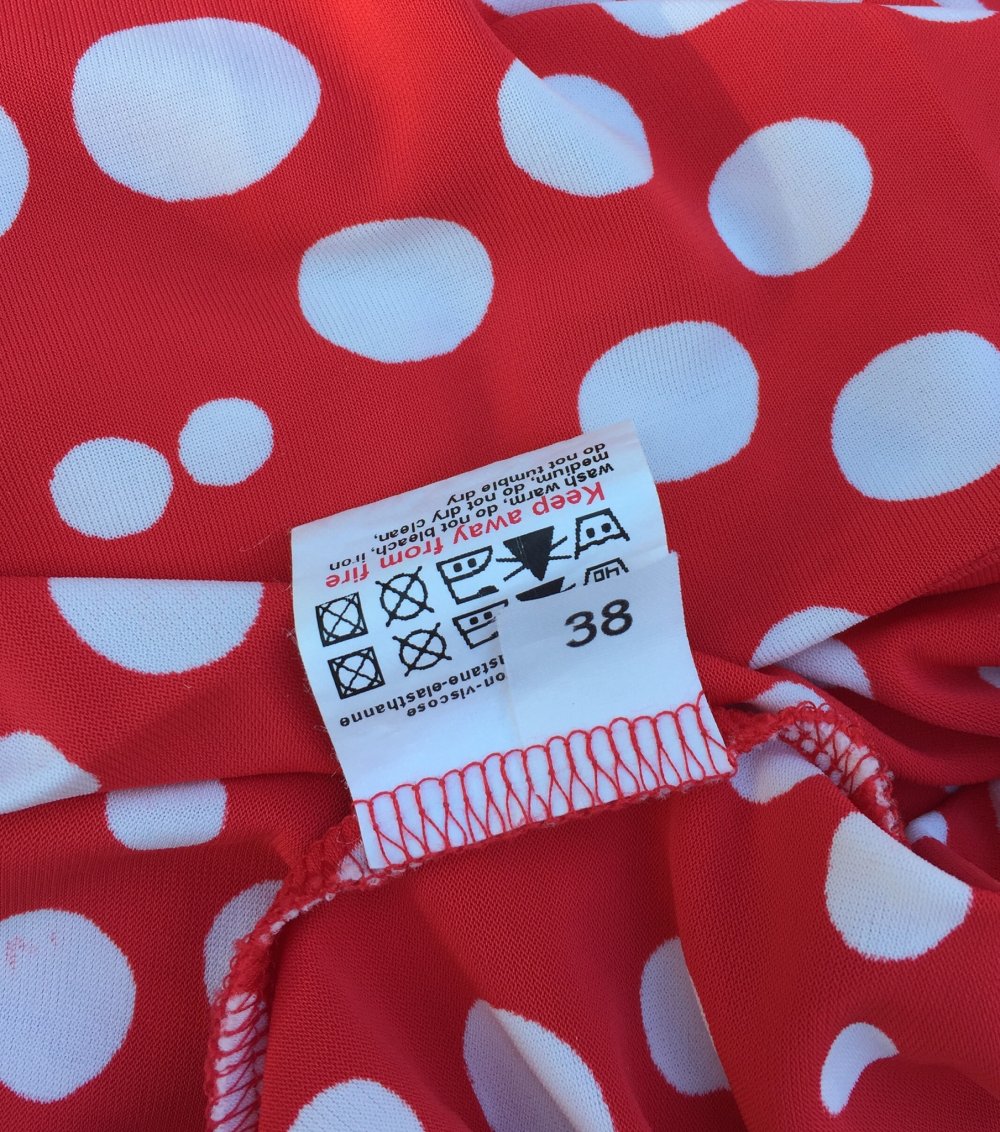 FÉRAUD PARIS Vintage SLINKY Kleid Polkadots Gr. 38