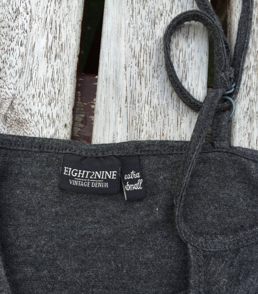 EIGHT2NINE Spaghettitop TOP dunkelgrau Gr. XS