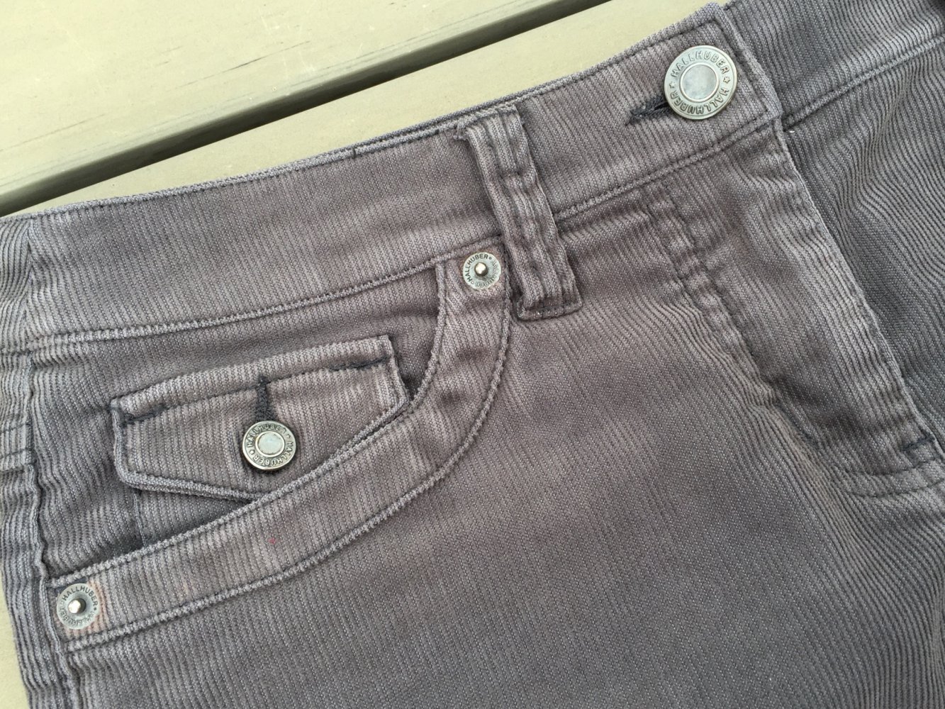 HALLHUBER Cordrock ROCK grau Gr. S (wie M)