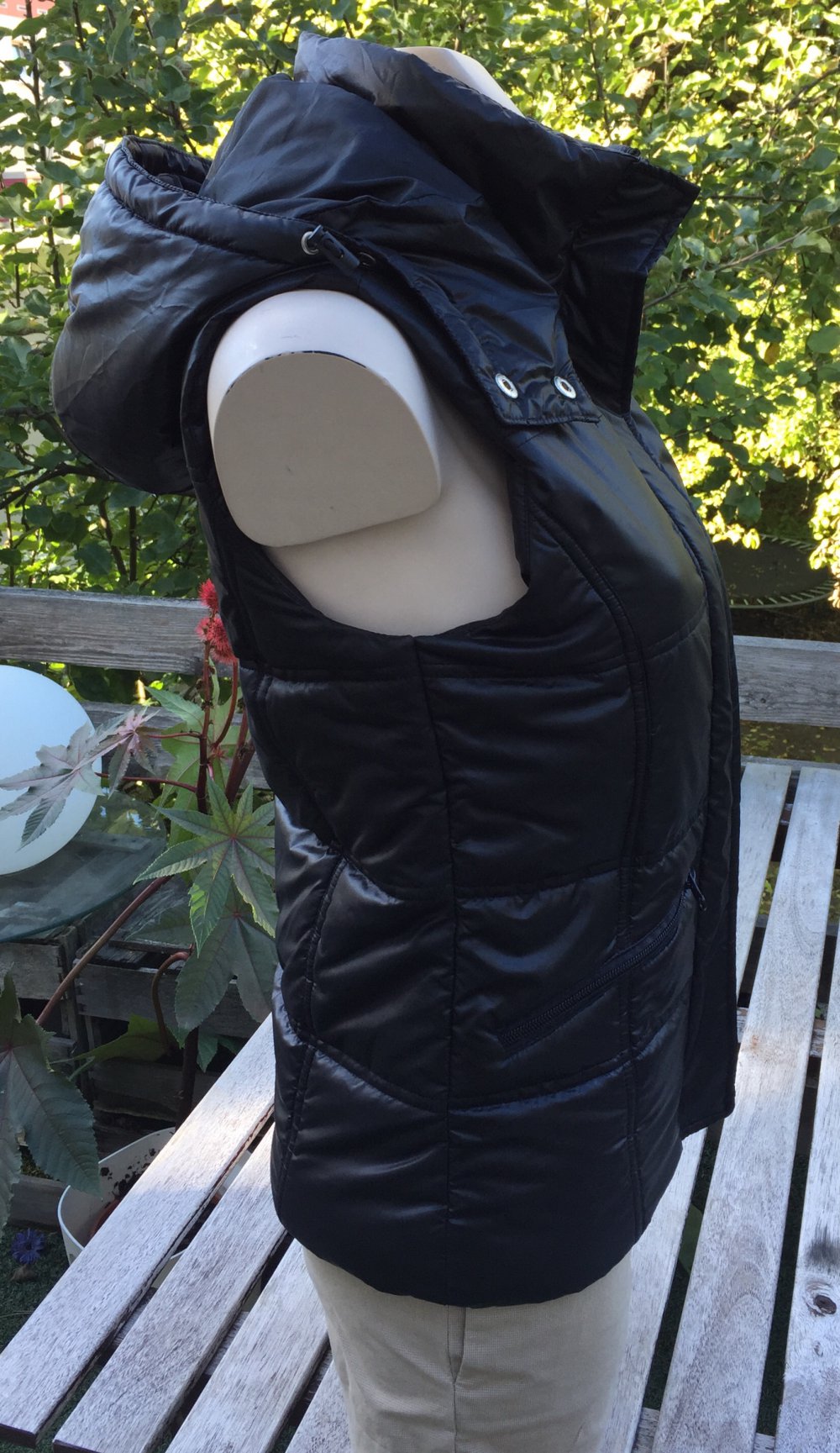 URBAN CLASSICS dicke Weste im Daunenlook Gr. S