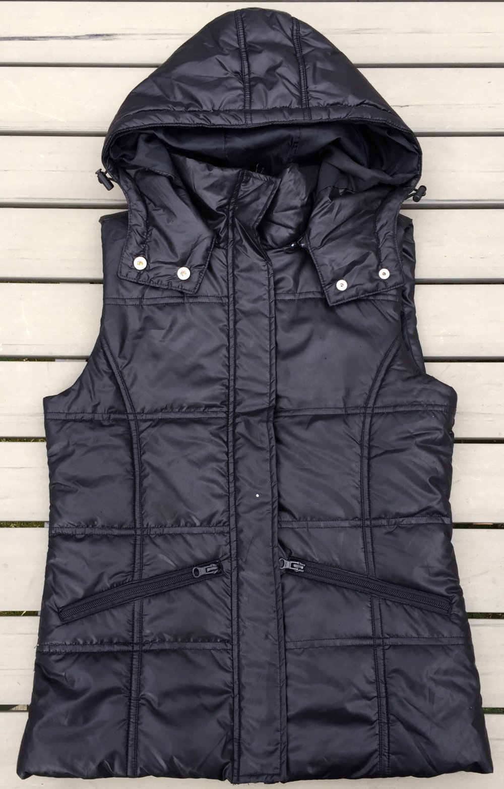 URBAN CLASSICS dicke Weste im Daunenlook Gr. S