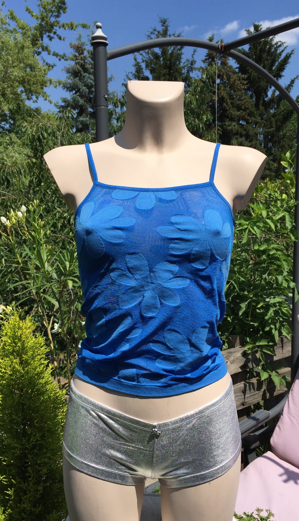 WOLFORD Frisco Spaghetti Top Flowerpower 