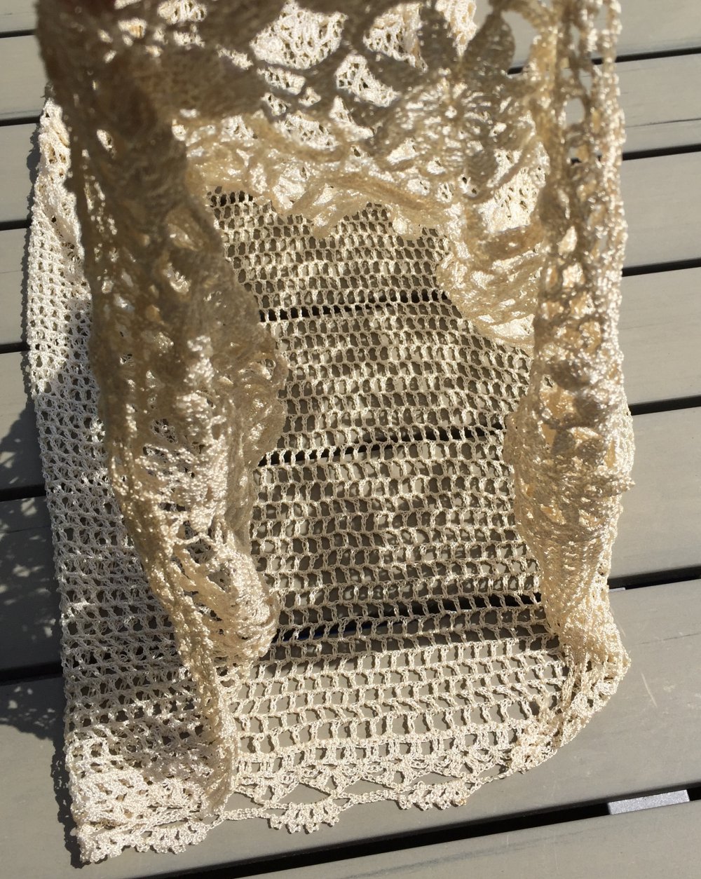 NEU: RENÉ DERHY Häkelkleid HIPPIE Strandkleid Gr. ca. S/M