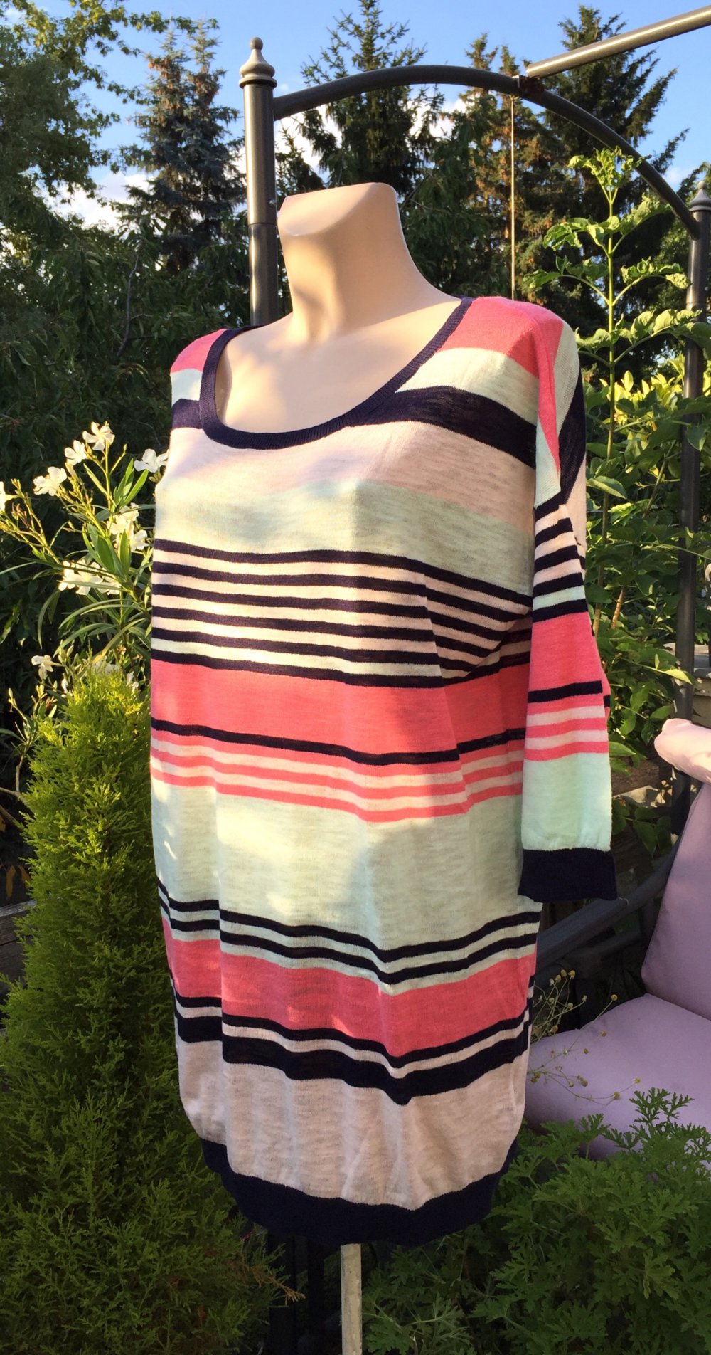 NEU: H&M Sommer PULLOVER Feinstrick LONGPULLI Gr. M