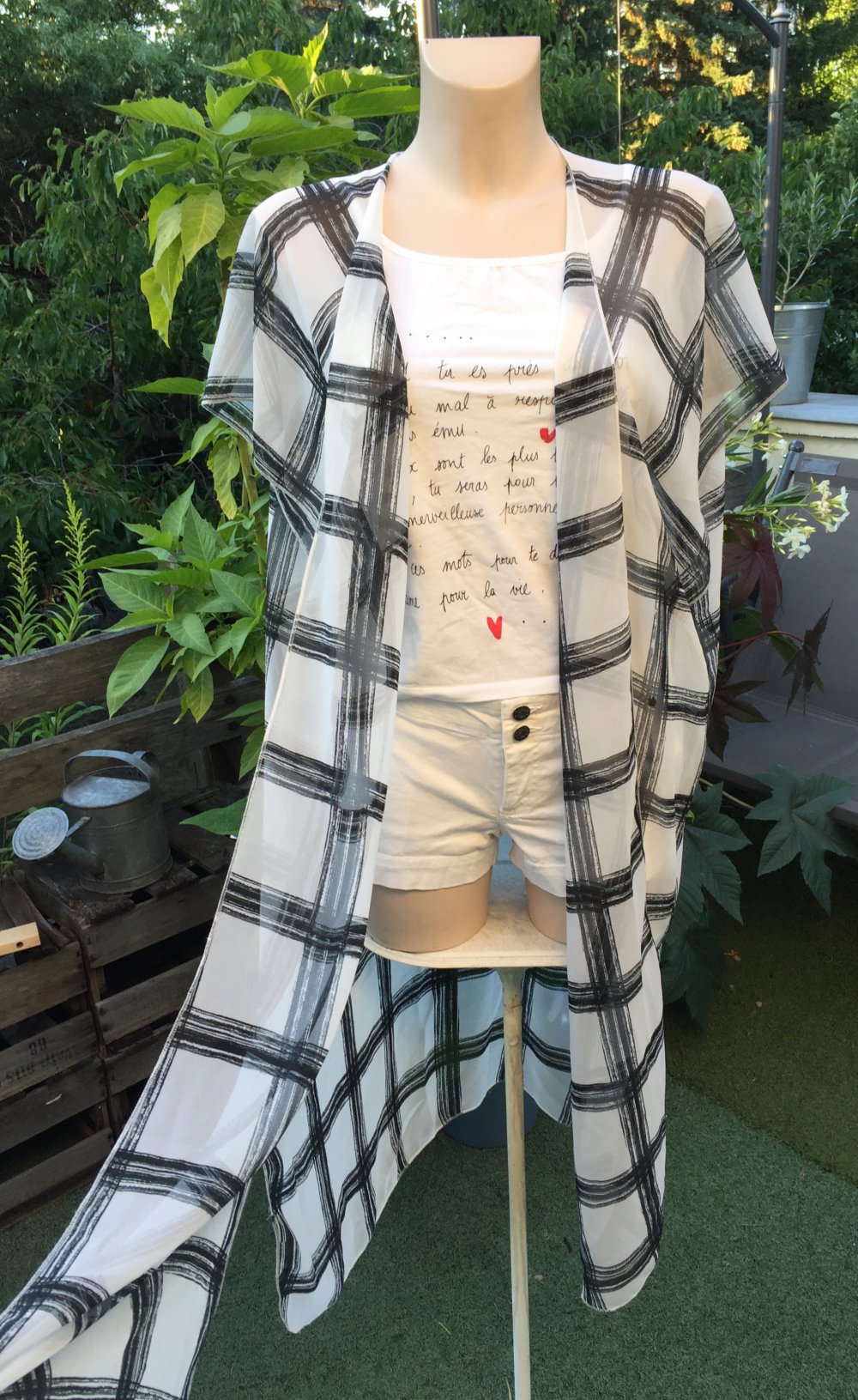 H&M Kimono Kaftan Weste CHIFFON Onesize