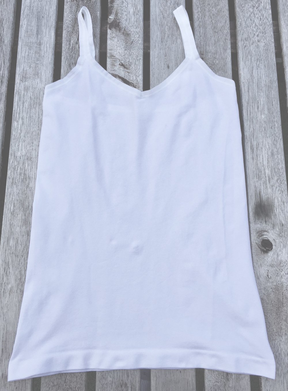 PIECES Spaghettitop TOP weiß Gr. S/M