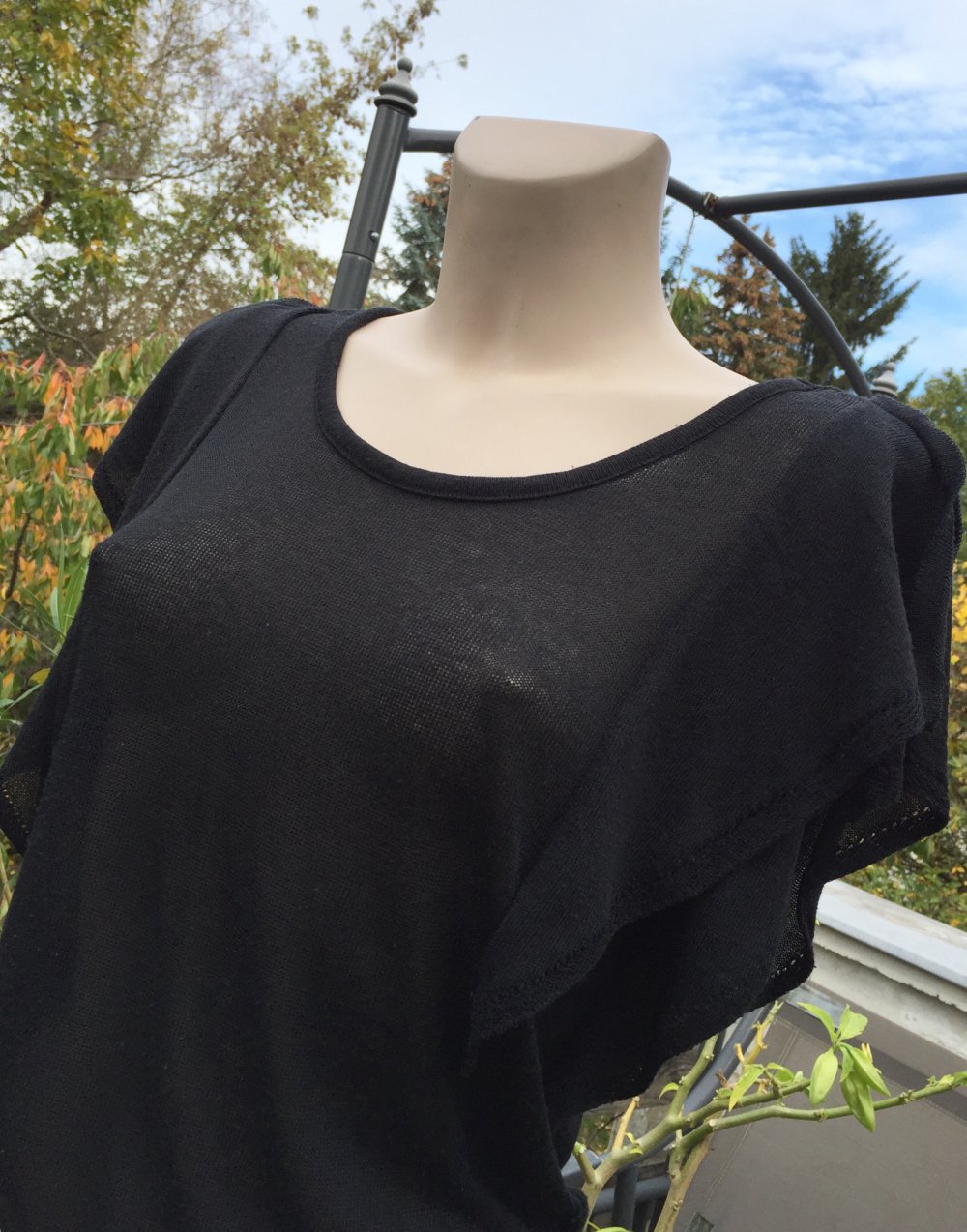 Feinstrick Shirt mit Flügelärmeln