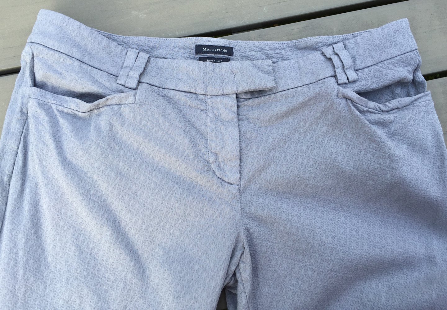 MARC O‘POLO Laxa HOSE grau Mille Fleur Gr. 36