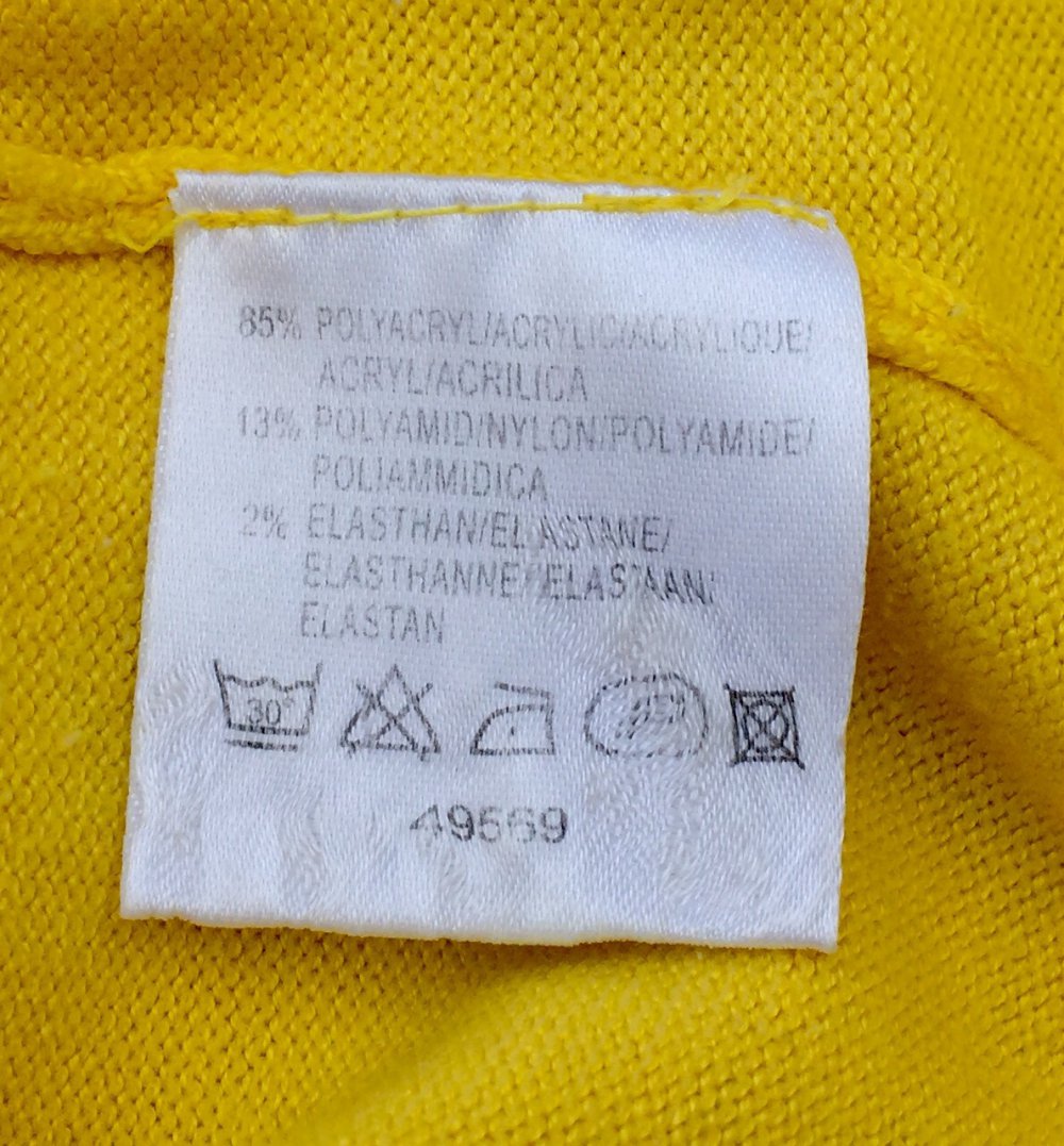 TRUE VINTAGE TOP im SIXTIES LOOK knallgelb Gr. ca. S/M