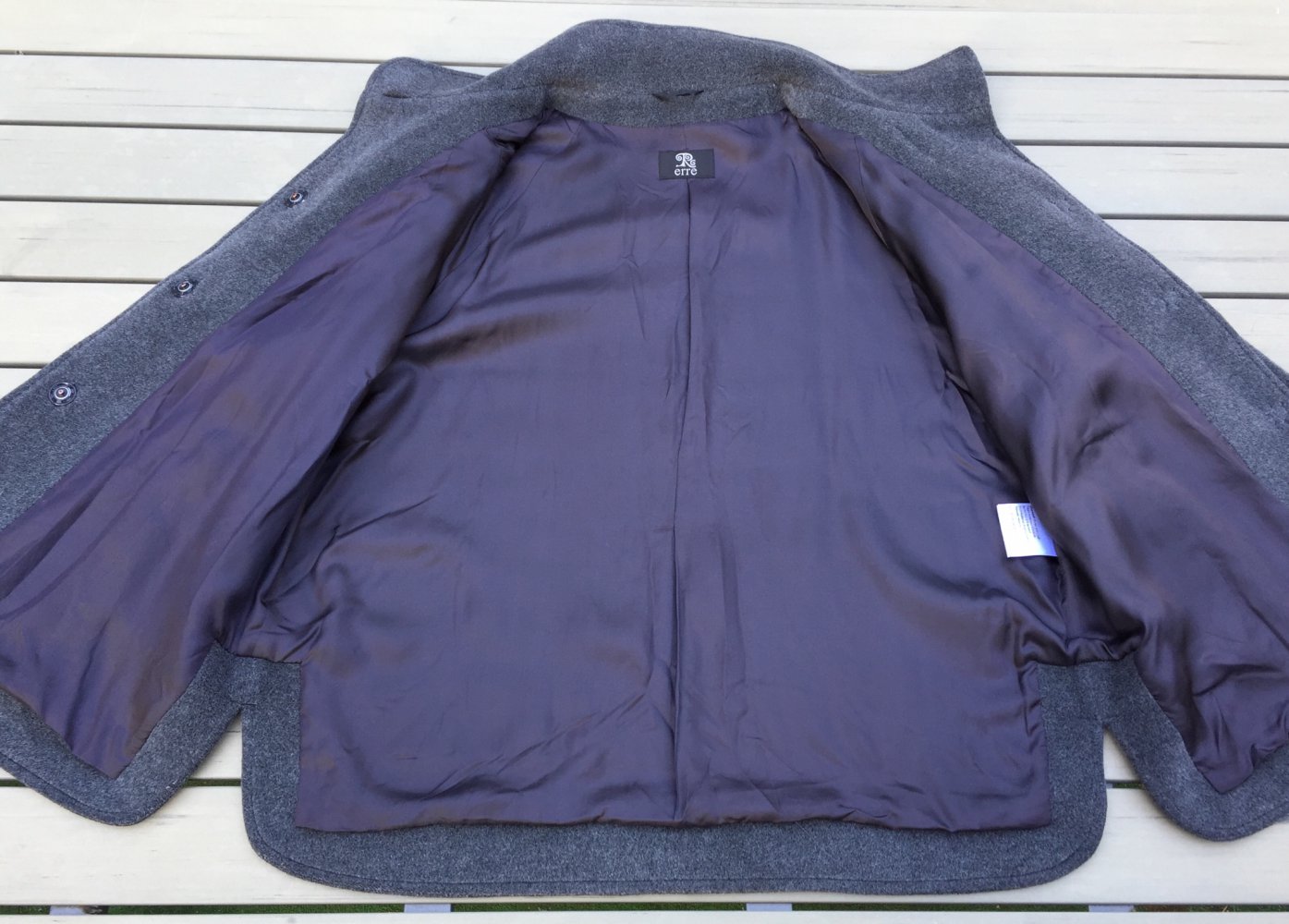 ERRE Wollmantel JACKE Alpaka/Schurwolle Gr. 44