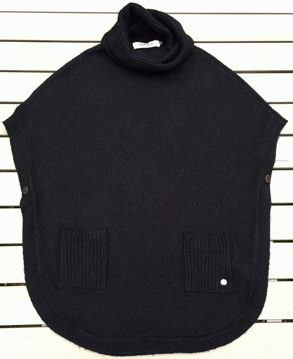 ONLY Cape PONCHO schwarz Gr. 34