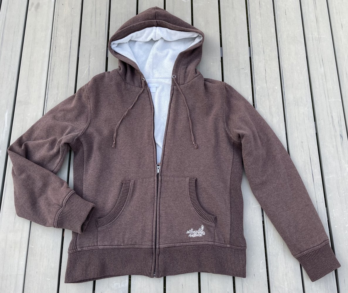 TCM Vintage SWEATJACKE mit Kapuze TEDDY Futter Gr. 40