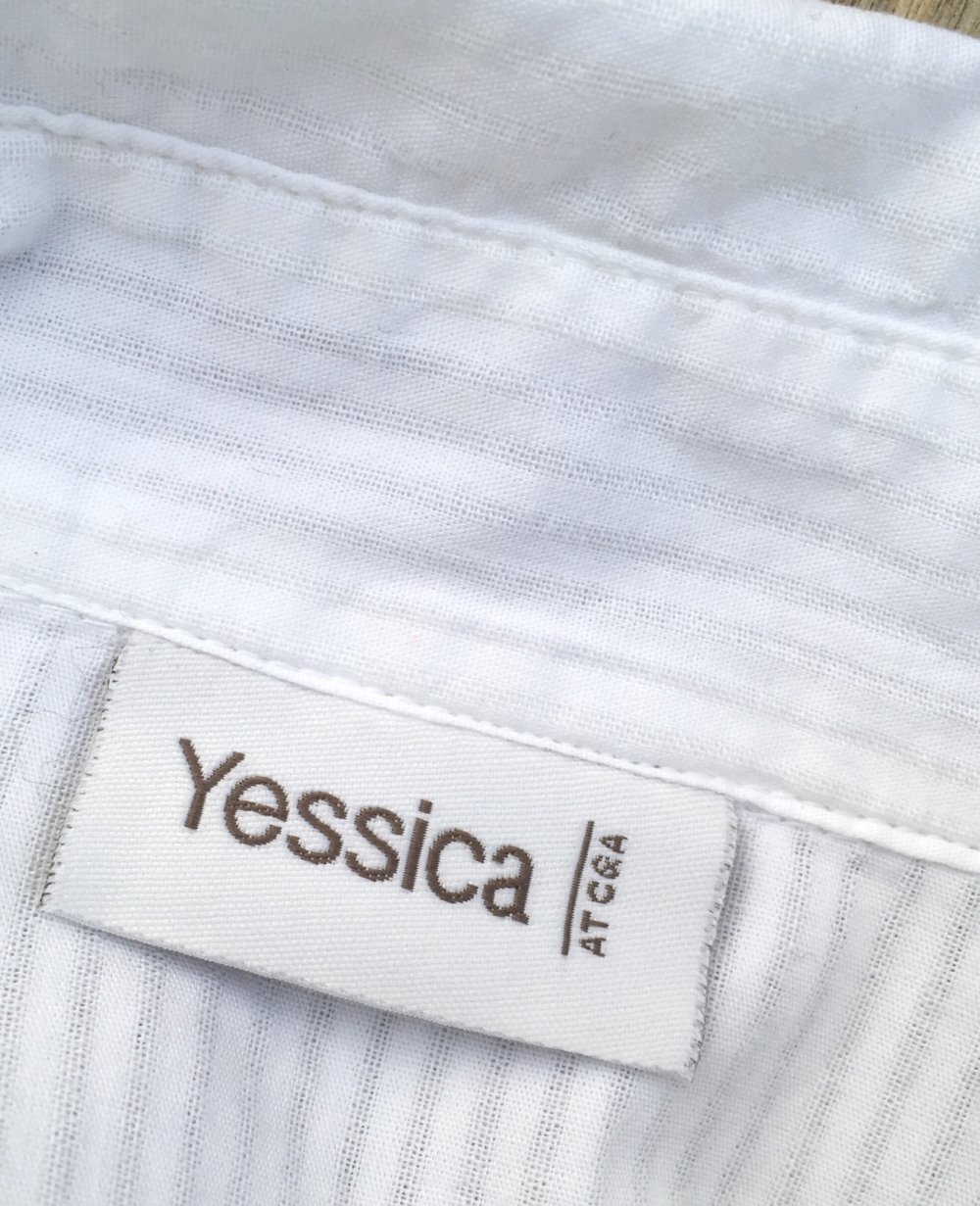 YESSICA Sommer KLEID Hängerchen Hemdblusenkleid Gr. 36