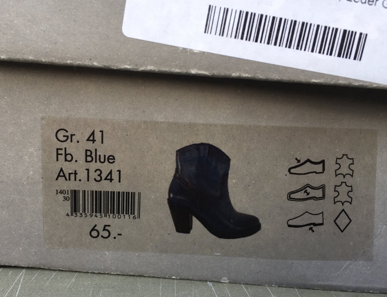 NEUw. APPETIZER PISTOL BOOTS blau VINTAGE Gr. 41