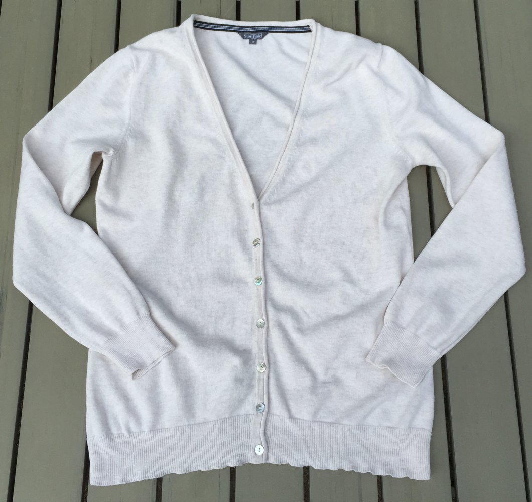 STANFIELD Feinstrick CARDIGAN beige Gr. M