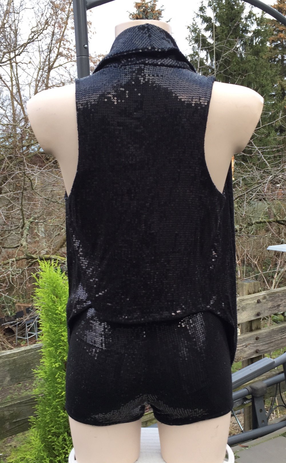 H&M Pailletten WESTE & HOTPANTS Gr. 36