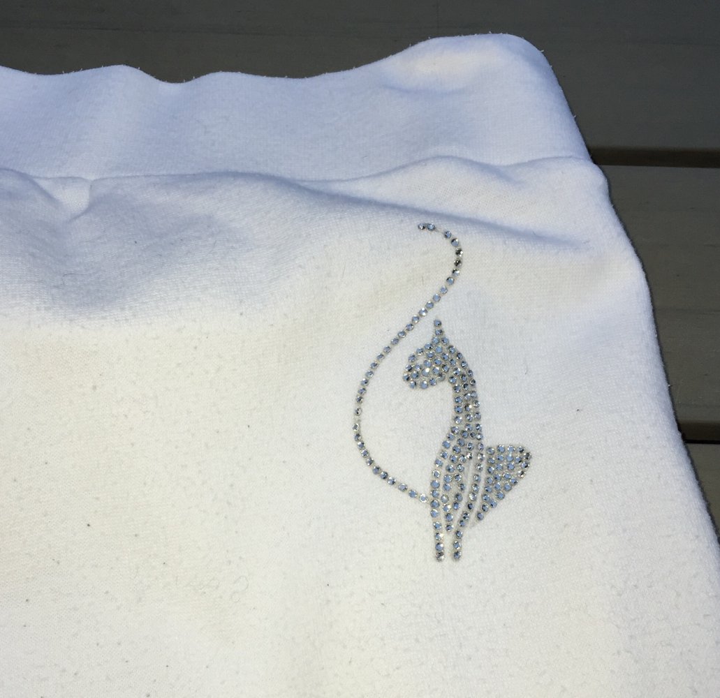 BABY PHAT Hose JOGGER knielang weiß Gr. S