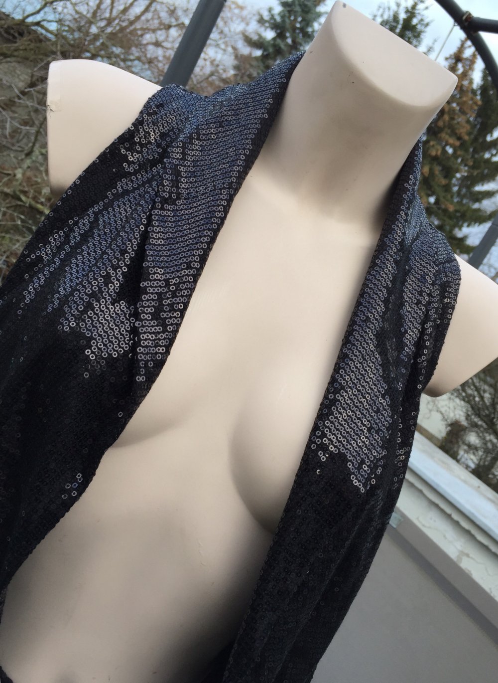 H&M Pailletten WESTE & HOTPANTS Gr. 36