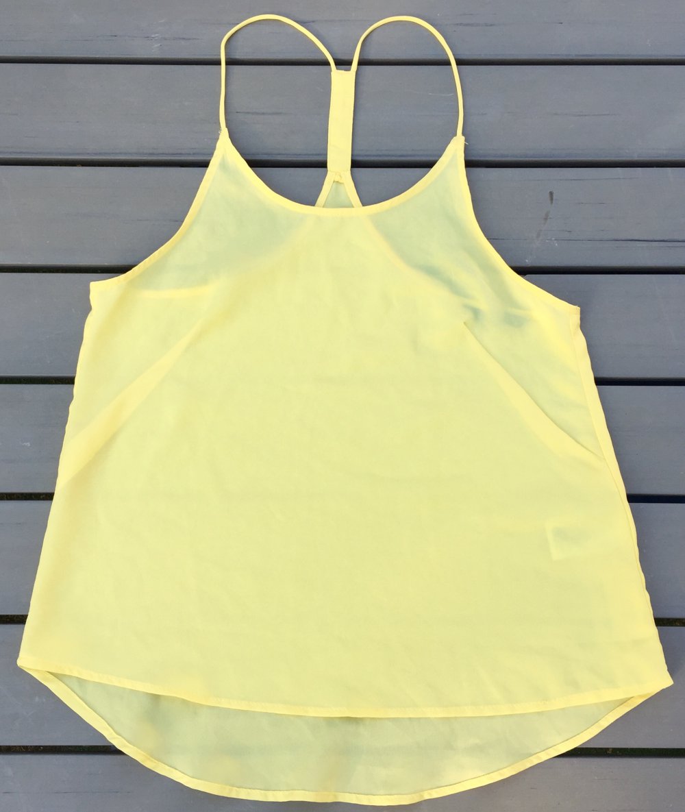 H&M TOP pastell gelb Gr. XS
