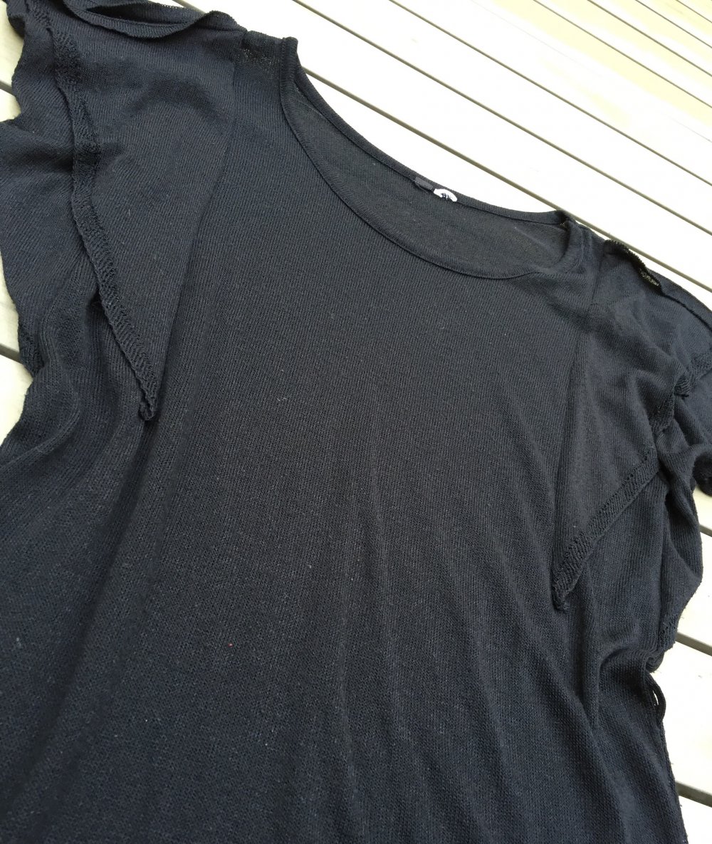 Feinstrick Shirt mit Flügelärmeln