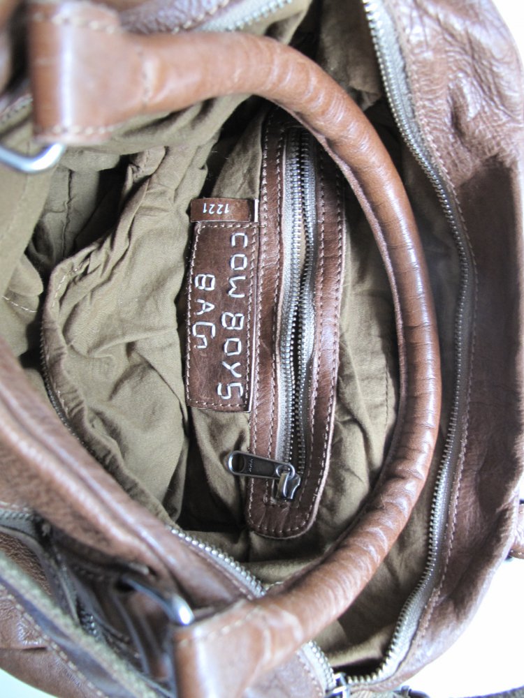 braune #Lederhandtasche #Cowboys-Bag