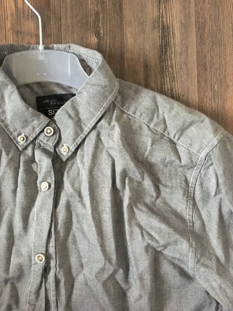 *Neues* graues edeles schlichtes Herren Hemd Größe M