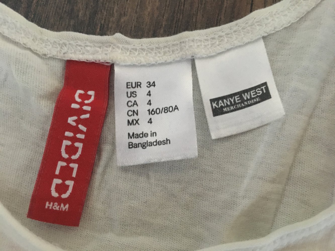 Top Tanktop Tunika Bluse Shirt Oberteil H&M # Kanye West Collection