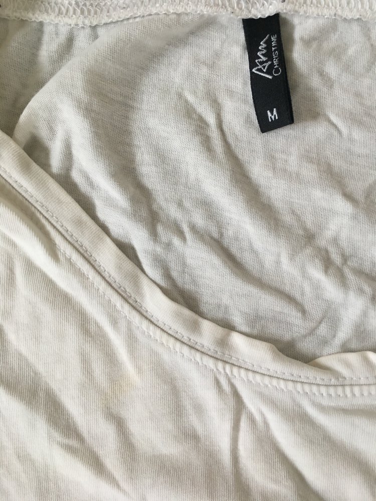 Schönes Vague T-Shirt Shirt top Oberteil weiß Größe M