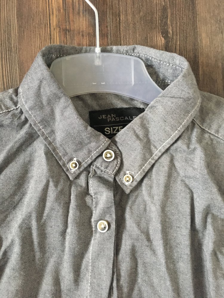 *Neues* graues edeles schlichtes Herren Hemd Größe M