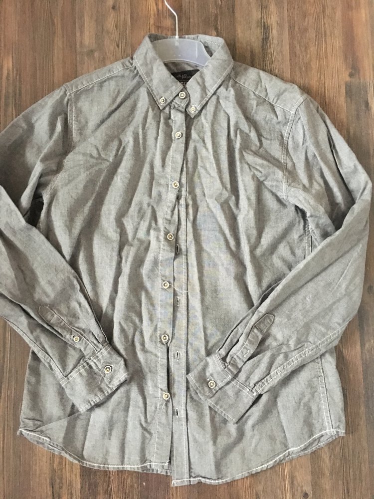 *Neues* graues edeles schlichtes Herren Hemd Größe M