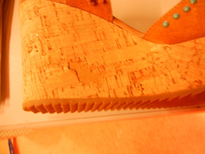 Maripe Wildleder Pumps Sandalen Gr. 38 neu braun türkis Plateausohle Wedges