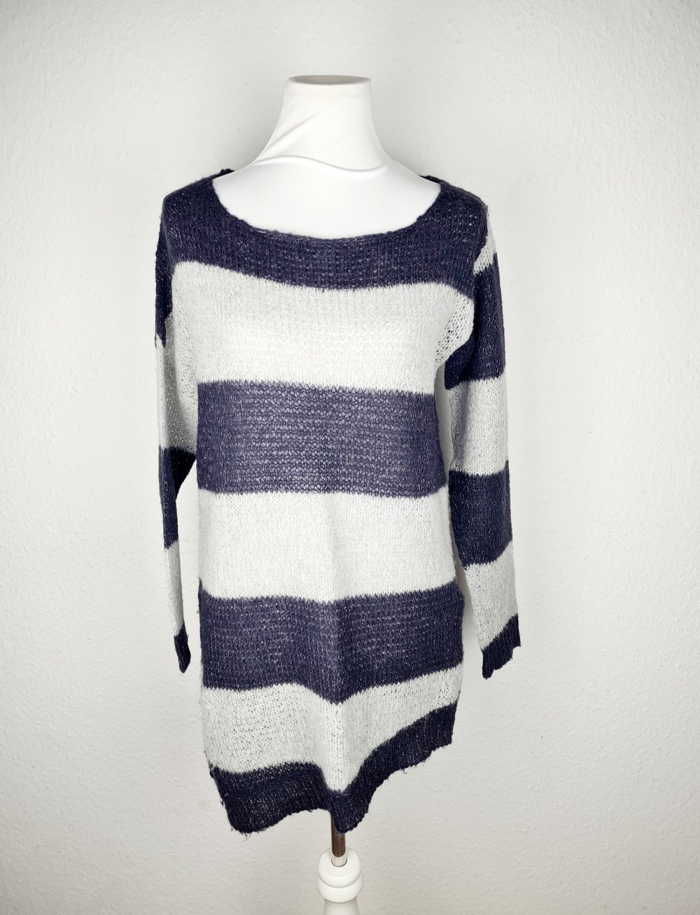 Strickkleid langer Pullover Casual-Look