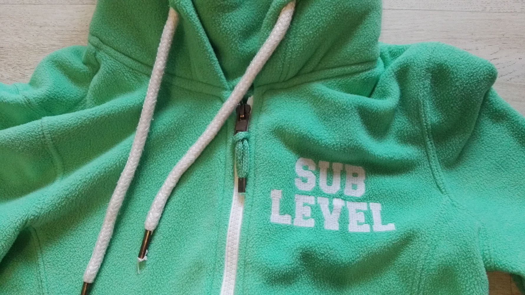 Mintgrüne Fleeceweste