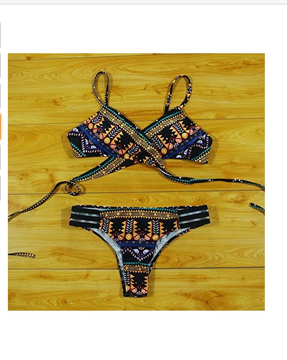 Bikini mit Azteken-Muster