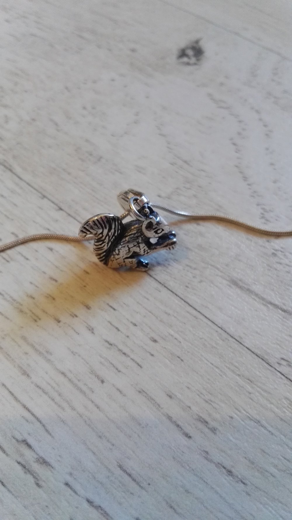 Echtsilber Eichhörnchenkette