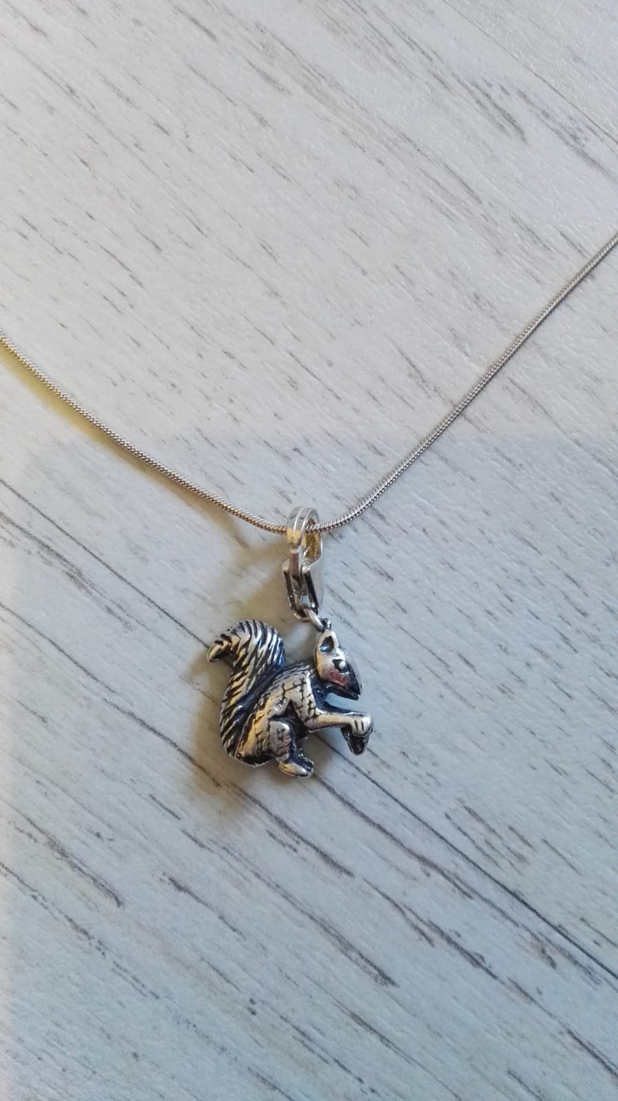 Echtsilber Eichhörnchenkette