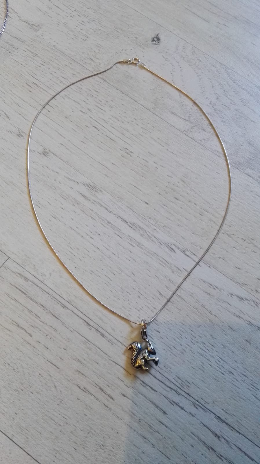 Echtsilber Eichhörnchenkette