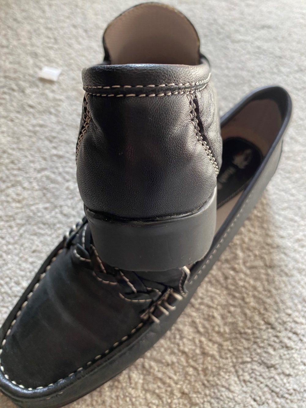 Halbschuhe/Mokassins (Hush Puppies), schwarz, Größe 37 – selten getragen