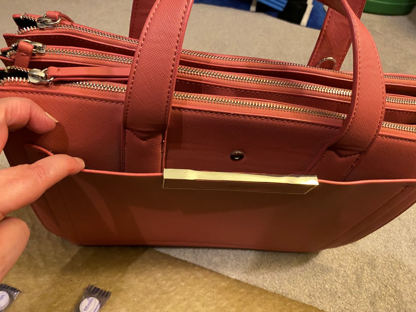 Handtasche Maxi – altrosa – unbenutzt 