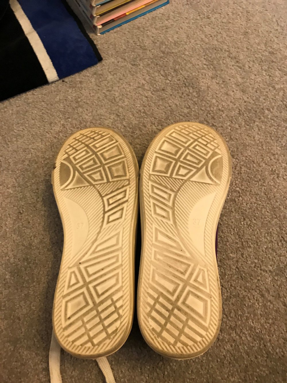 Stoff Turnschuhe lila/weiß Größe 37 – 1 a Zustand - selten getragen